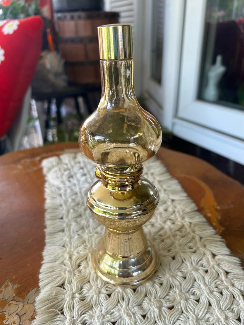 Vintage Avon Library Lamp Cologne Decanter
